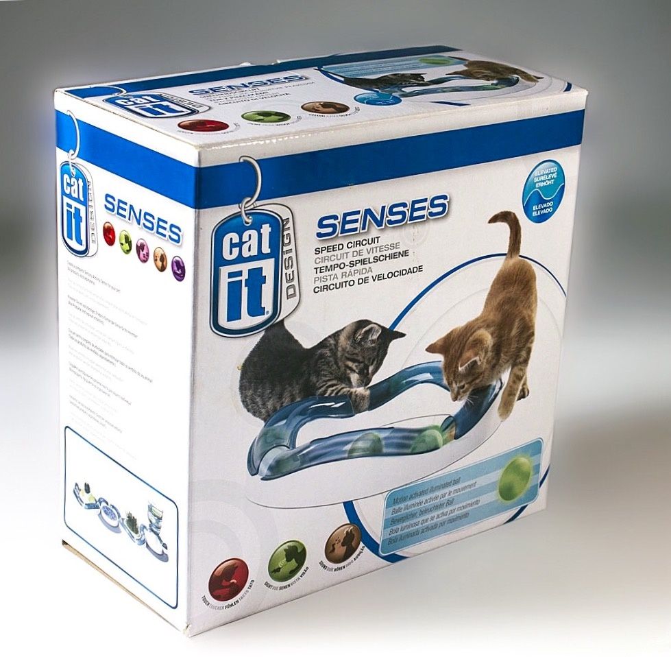 Circuito de Velocidade para Gatos CATIT Design Senses bola iluminada