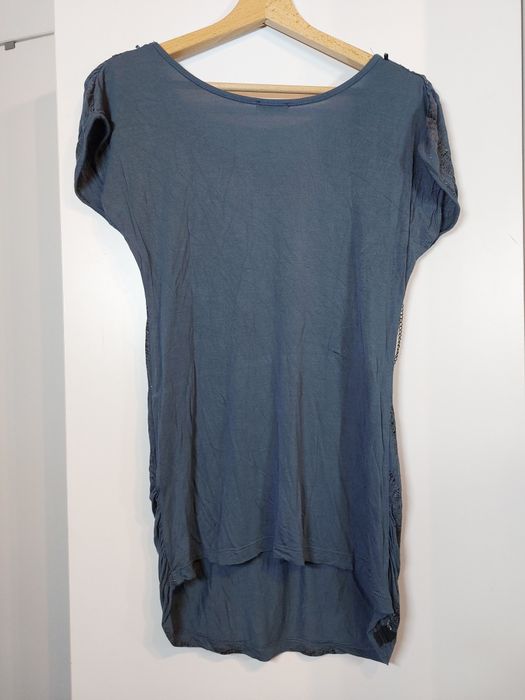 Granatowa bluzka ciążowa Motivi 36/S koszulka ciążowa top podkoszulek