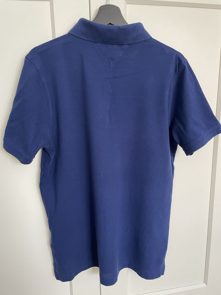 Granatowa polówka marki Tommy Hilfiger w rozmiarze XL dla dzieci