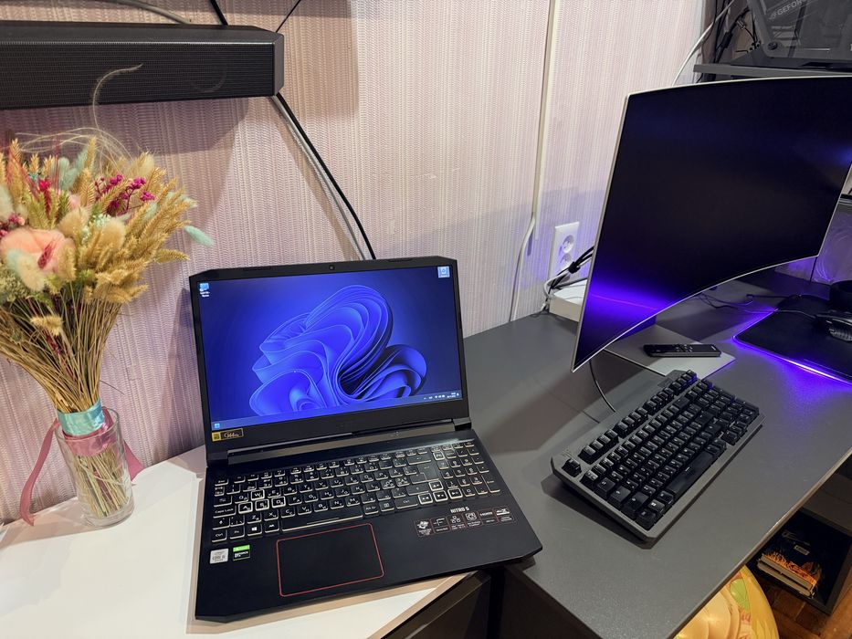 Ігровий ноутбук Acer Nitro 5 intel i5+16 ddr+512 m2+GTX 1660 ti 6gb