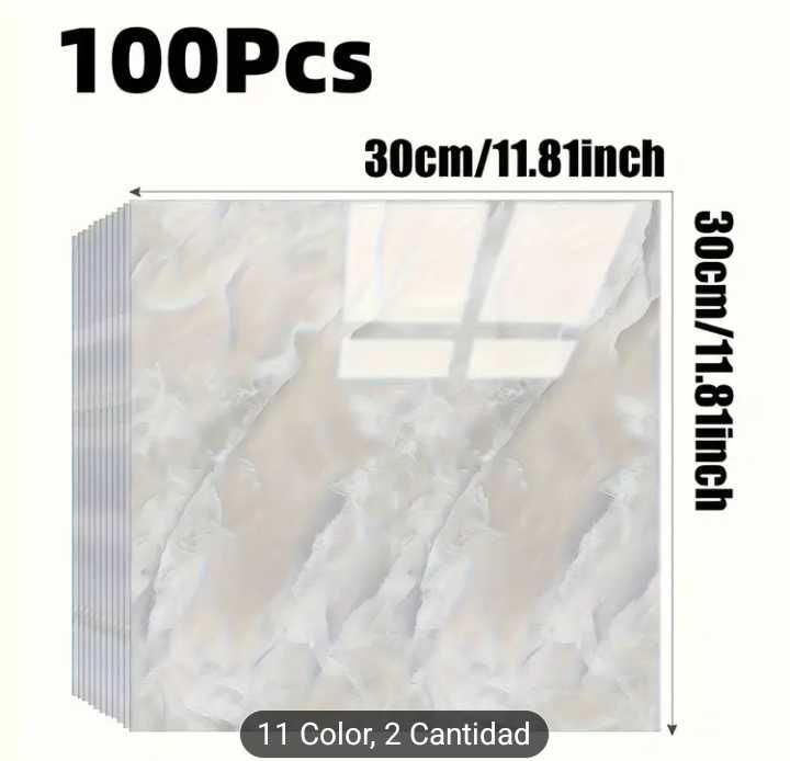 100 mosaicos papel tapiz. De imitacao marmor autodesivo