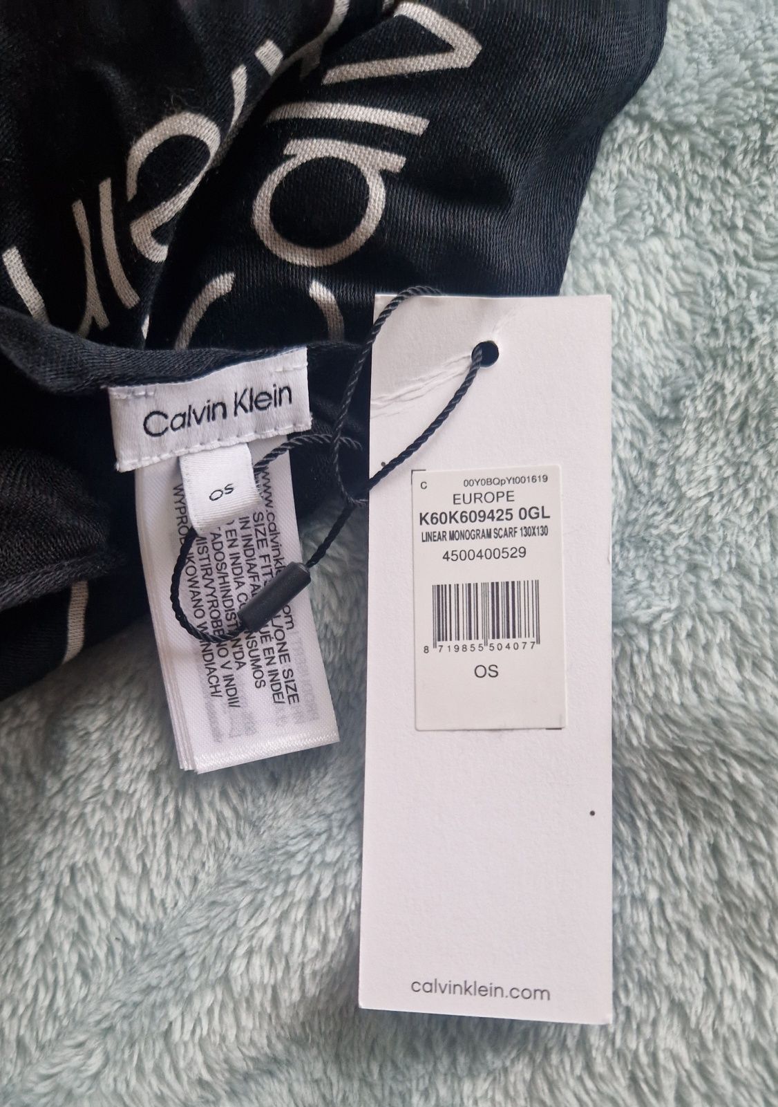 Calvin Klein chusta linear monogram scarf