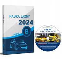 Podręcznik Nauka Jazdy B 2024 + płyta Testy 2024. Prawo jazdy kat.B!