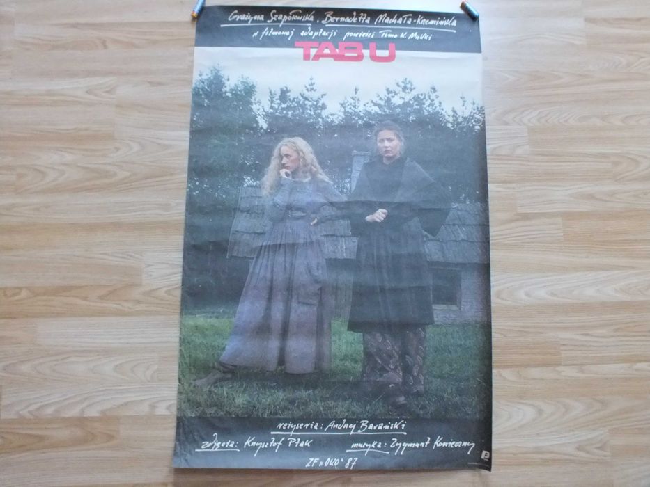 Oryginalny Plakat filmowy-TABU-autor Andrzej Pągowski Pierwodruk 1987