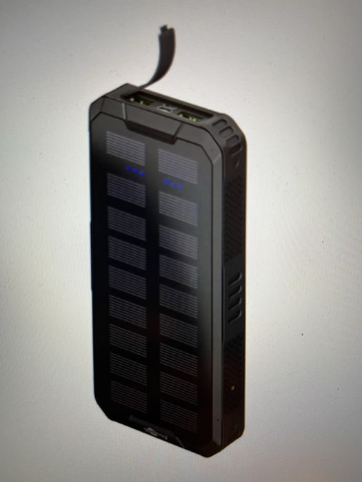 Powerbank z baterią słoneczną do szybkiego ładowania 20.000 mAh