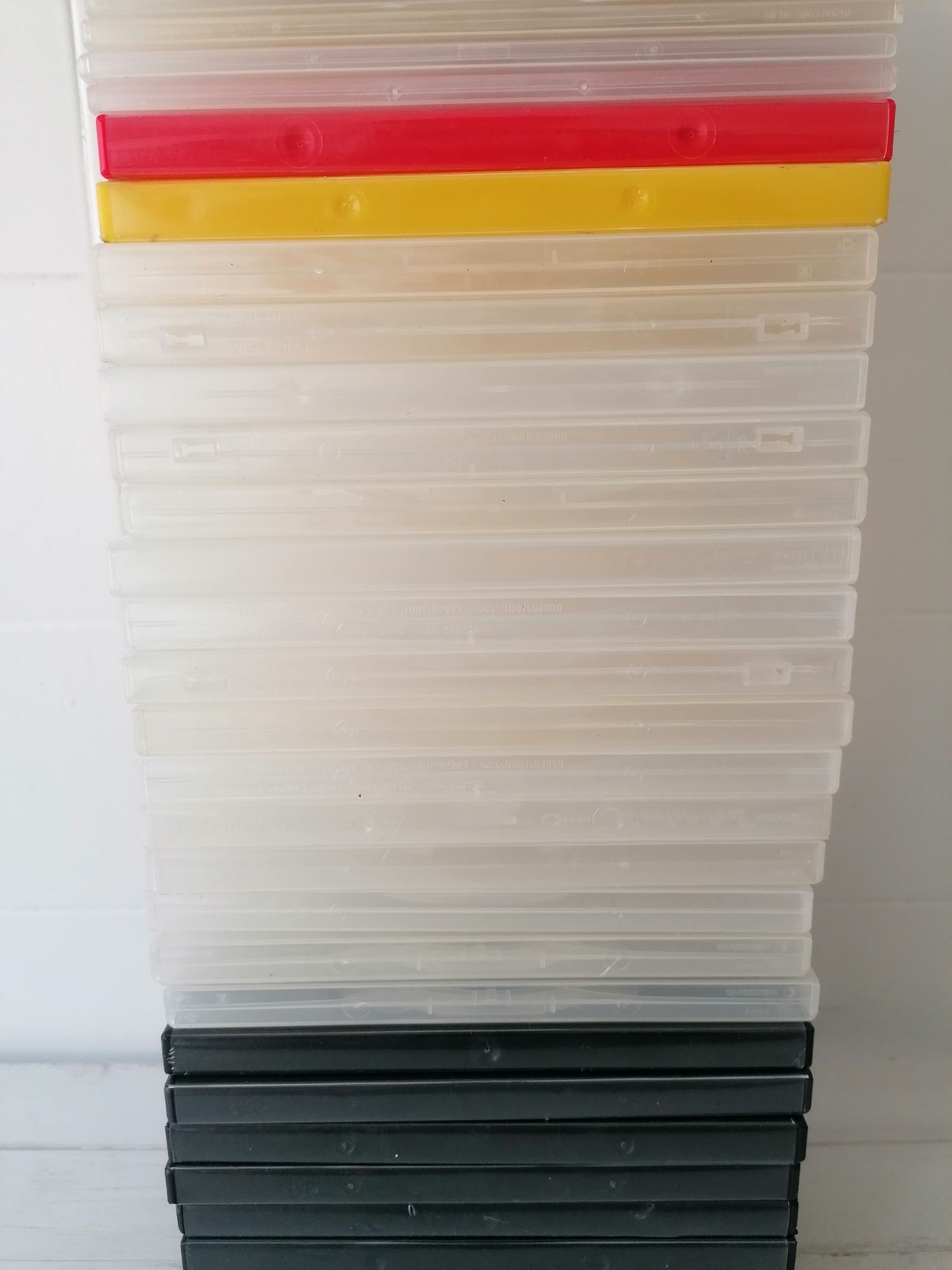 Conjunto de Caixas DVD Cassetes Mini DV CDs Hi8