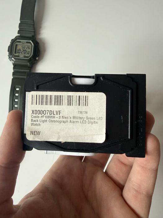 Чоловічий годинник casio f108wh military green