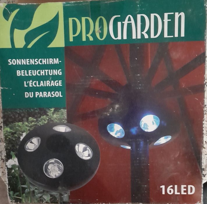 Lampa pod parasol ogrodowy