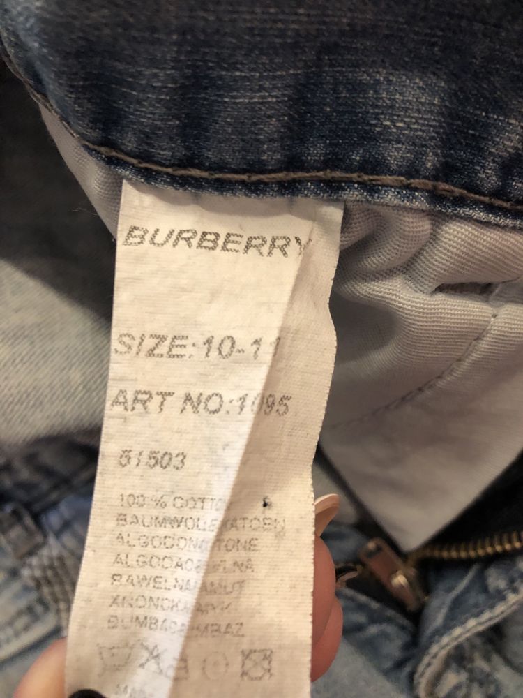 Spodenki jeansowe Burberry