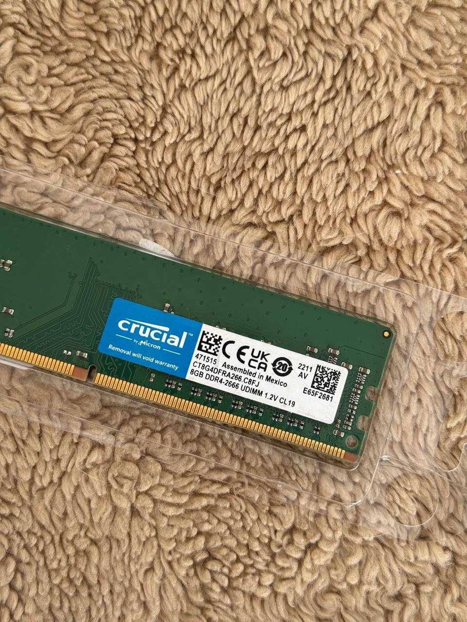 Оперативна пам'ять Crucial DDR4 DIMM 8GB 2666 MHz CL19 (CT8G4DFRA266)