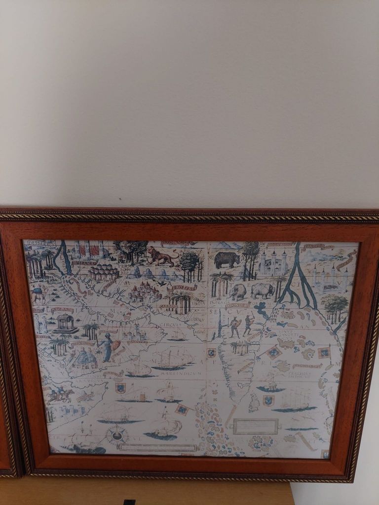 Quadros com mapa