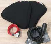 2x Selim de Gel + 2x cadeado + calções almofadados para bicicletas