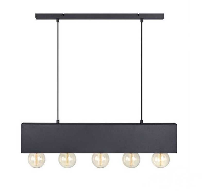 Lampa wisząca COUTURE 5L E27 Czarna