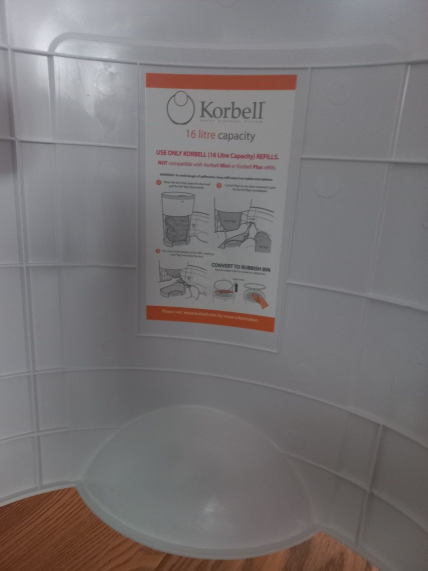 Korbell kosz ma pieluchy 16l
