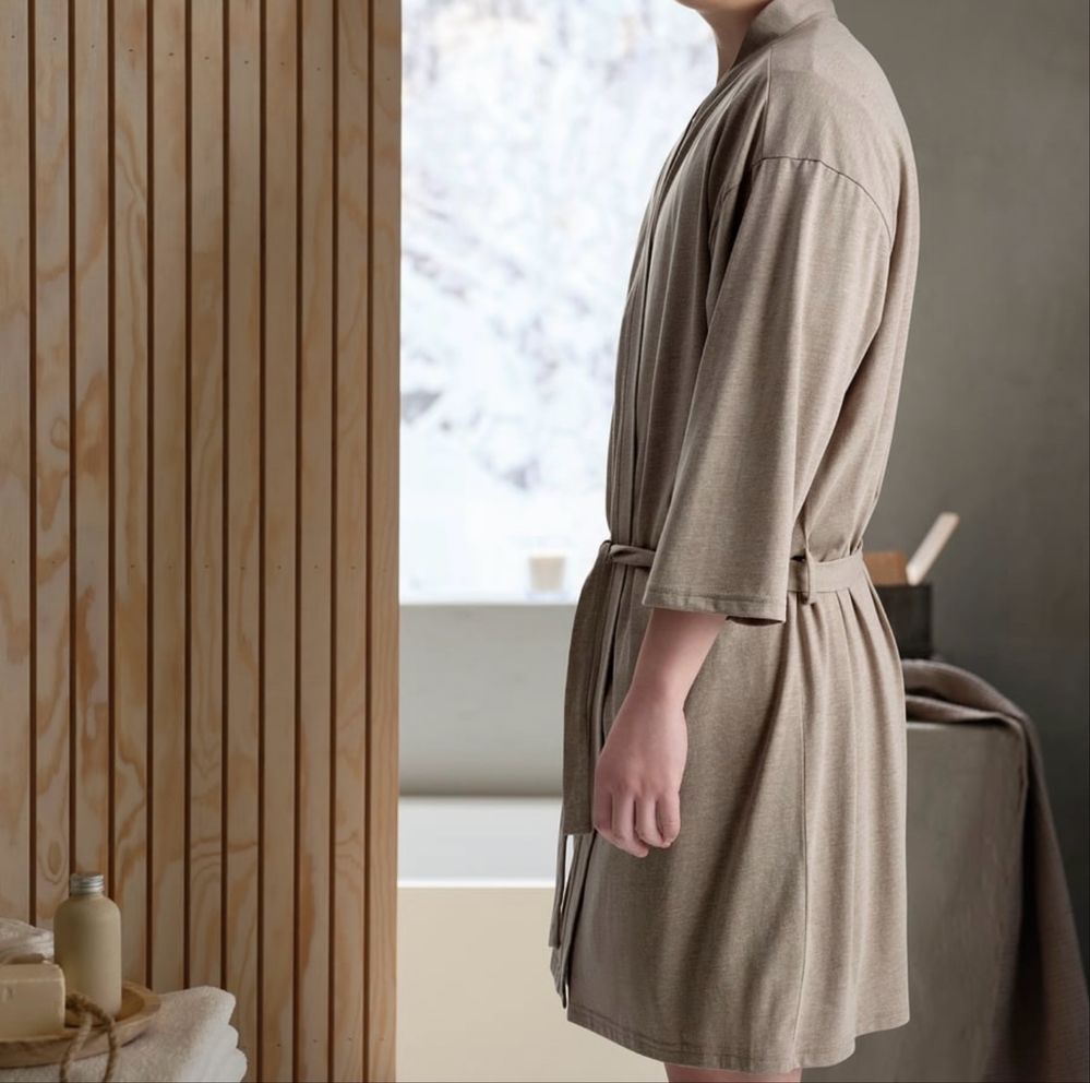 Вафнльный   халат ikea