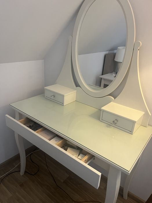 Toaletka, konsola, komoda - HEMNES Ikea, biały, 100x50 cm