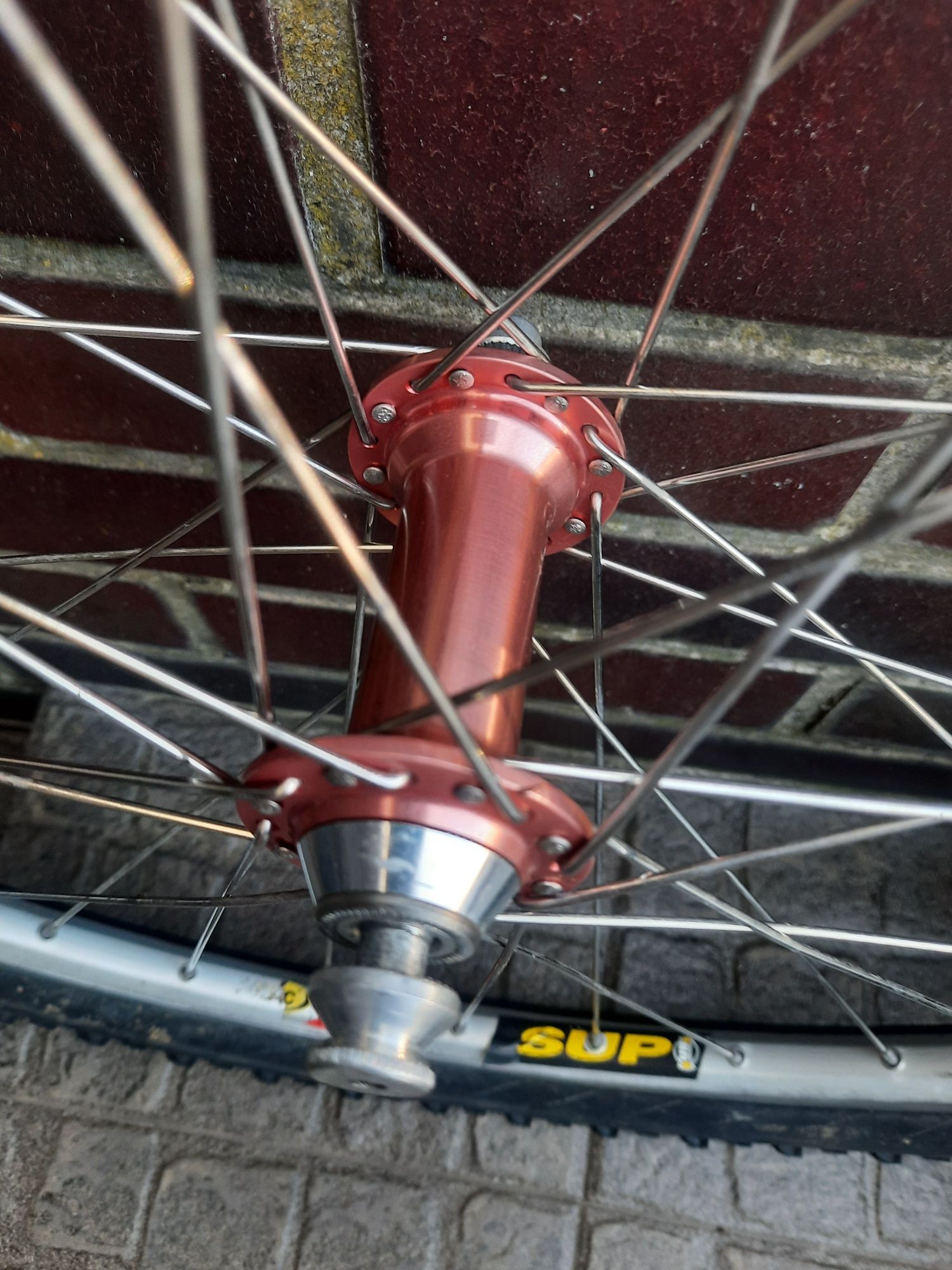 koło 26" maszynowe MAVIC 217 sup oczkowane retro mtb 0724
