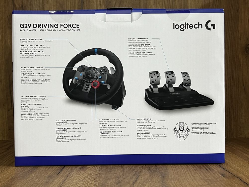 Кермо та педалі logitech g29 driving force