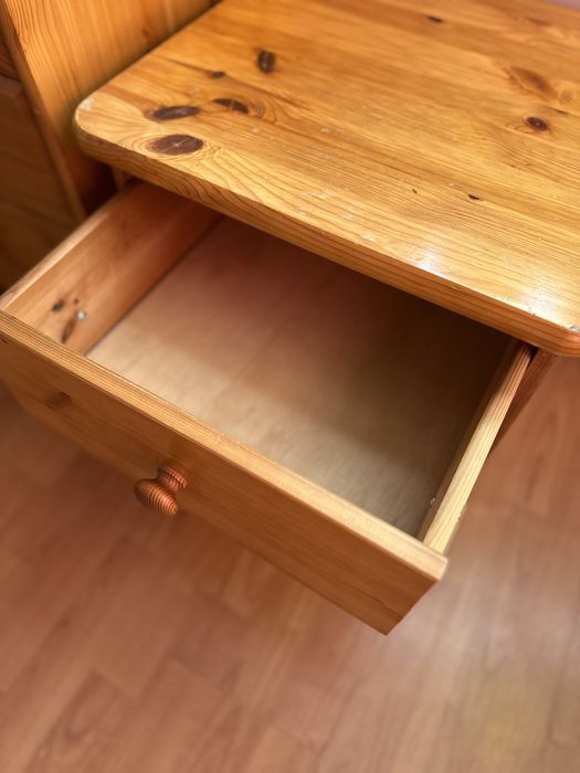 Szafka nocna niska komoda lite drewno sosnowe