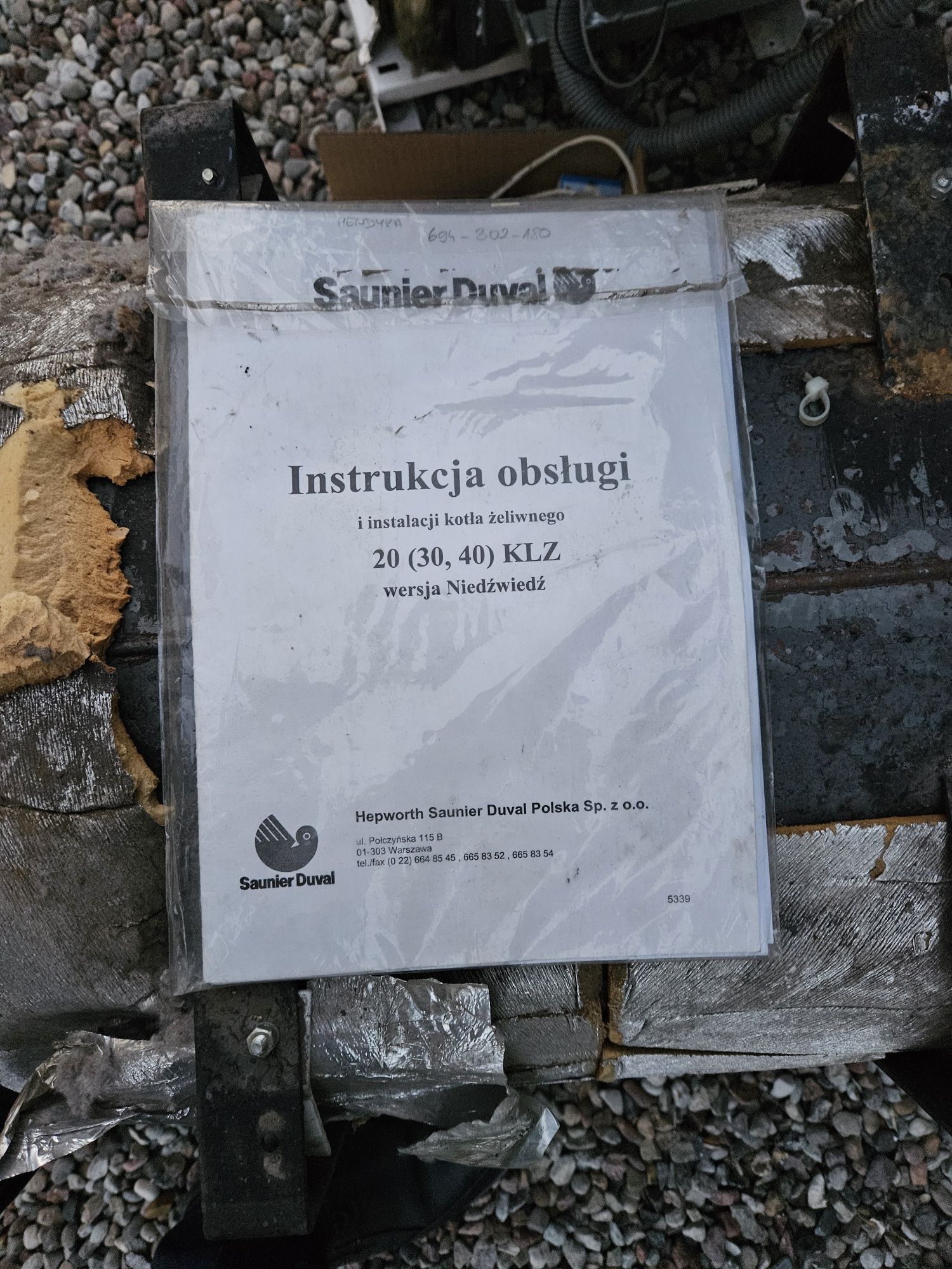 Piec typu niedźwiedź Saunier Duval