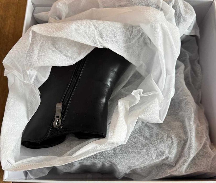 Botki damskie, czarne r. 38 NOWE