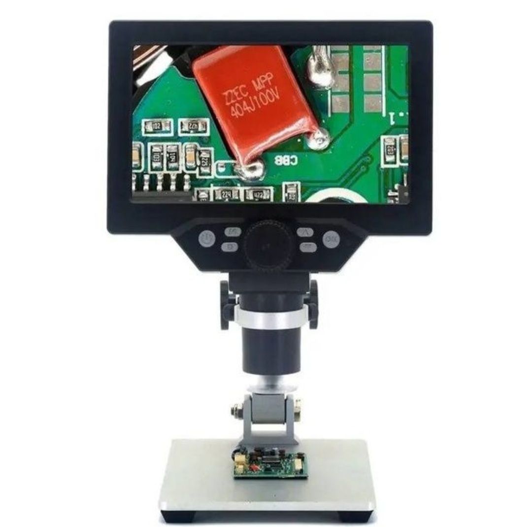 Микроскоп цифровой c 7 ЖК на штативе, 3000мАч, MicroSD, 12Мп, 1-1200X