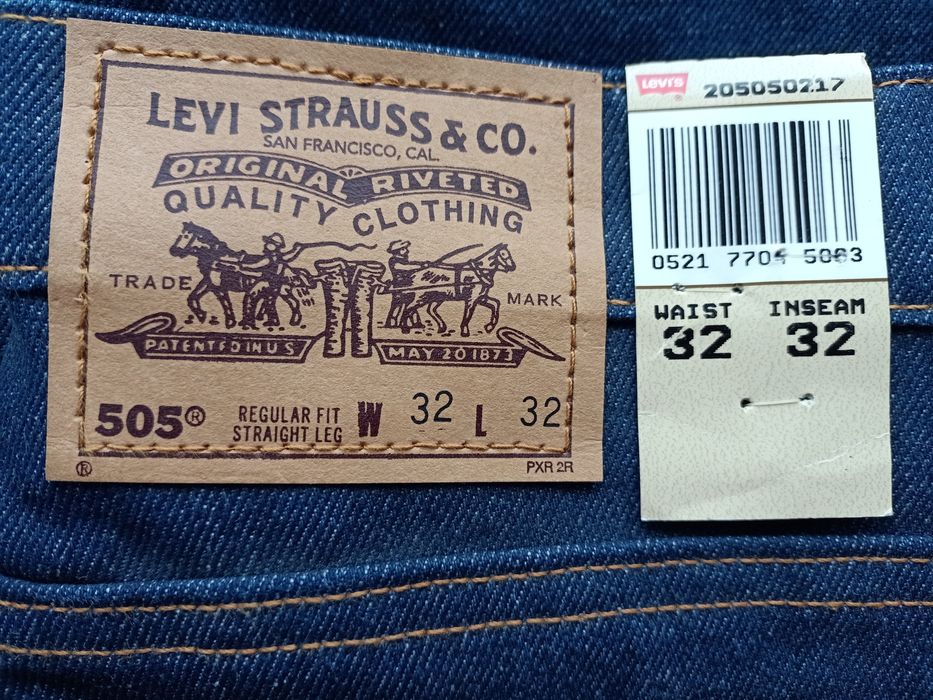 LEVI'S 505 W32 L32 Made in USA Джинсы винтажные,новые,с этикетками