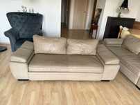 Sofa ze skóry licowej (ETAP SOFA - funkcja spania).