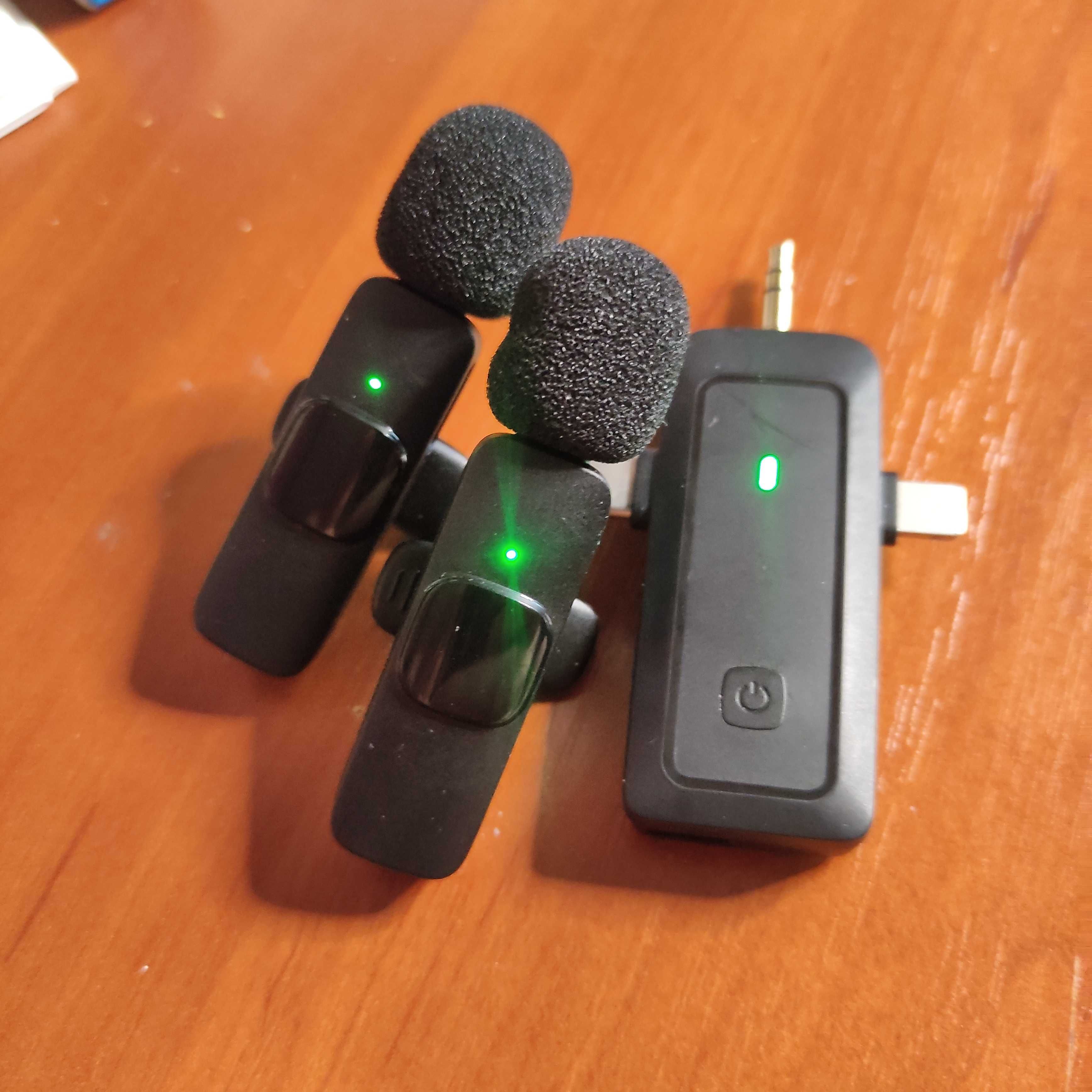 K30 - Бездротові петлічні мікрофони 2 шт. в комплекті для смартфонів