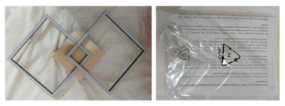 Candeeiro de teto LED 2 luzes orientáveis (297)