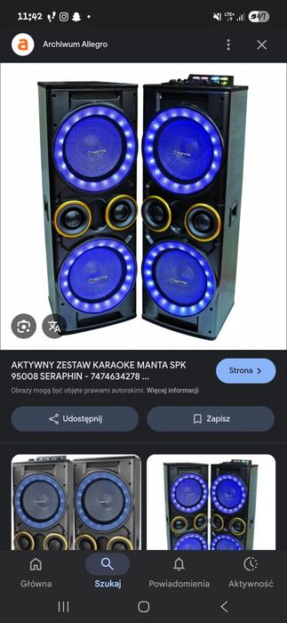 dwa głośniki manta