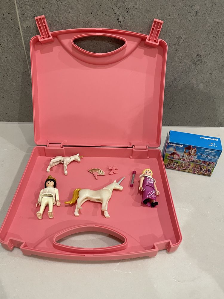 Playmobile walizka figurki jednorozec krolowa