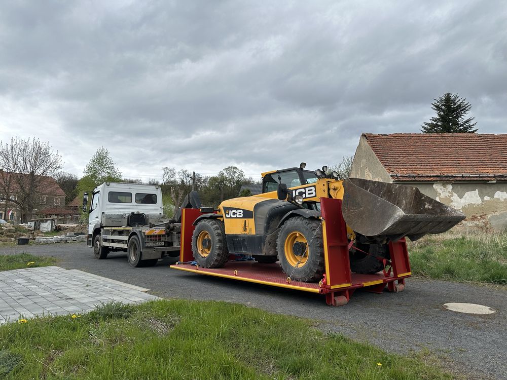 Transport Legnica laweta platforma przewóz maszyn pojazdów, piasku