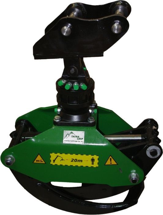 Szybkozłącze do minikoparki / koparki + Rotator 4,5T + Chwytak 0,16m2