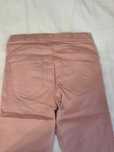 Calça de ganga rosa simples básica