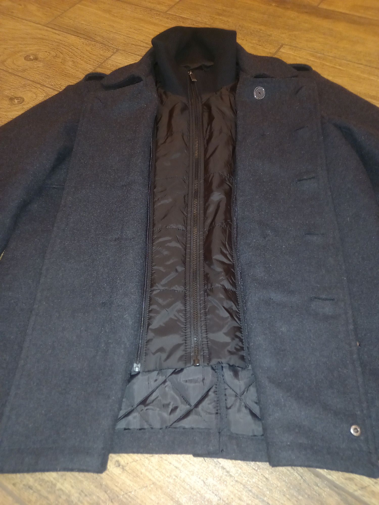 Płaszcz dwurzędowy podpinka rozmiar XL Top Secret