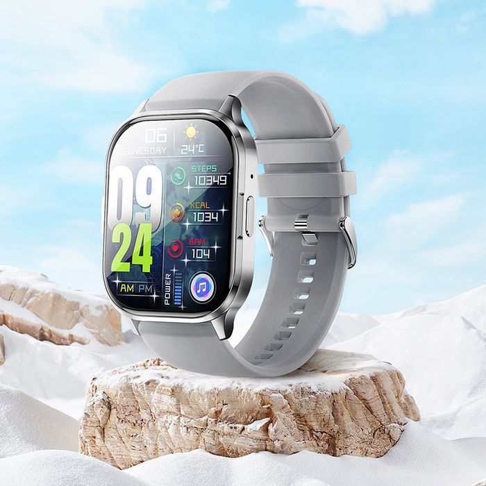 Blavec Smartwatch W-18 Hellia HD AMOLED Voice Call (SWW18-G) szary