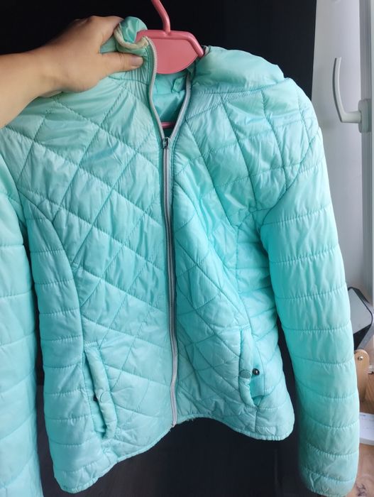 Kurtka miętowa bershka xs/s