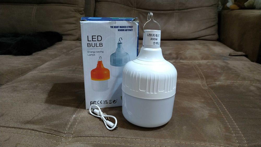 Лампа светодиодная аварийная аккумуляторная 300W подвесная