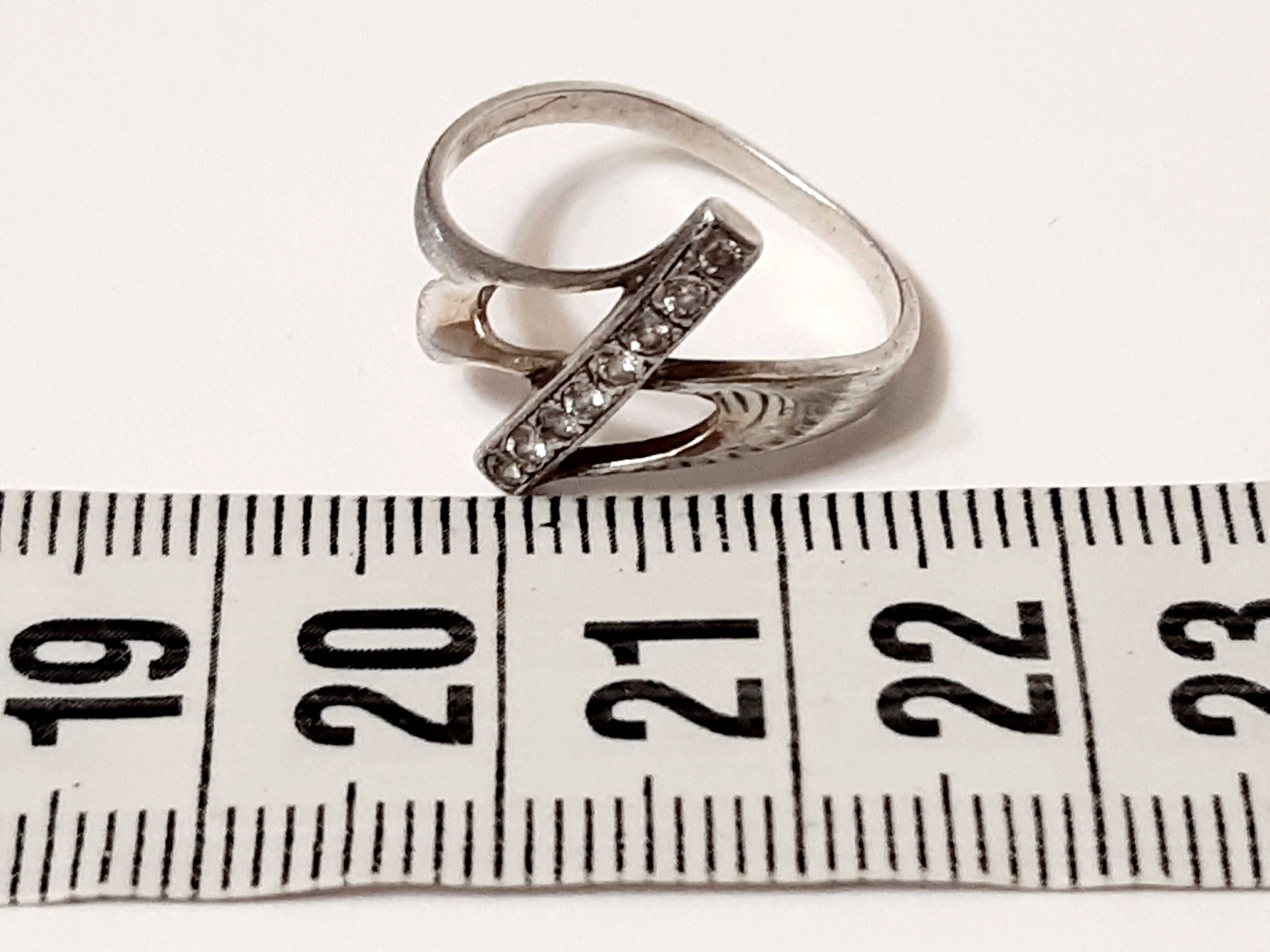 Женское кольцо серебро 925 пр, 17 размер, клеймо, вес 1.6 г, винтаж