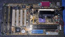 VIA PA61 Rev. D2 + Celeron 400mhz + ram 128Mb PC Retro Sprawne 100%