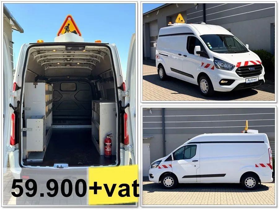 Ford Transit  Custom L2H2 Klima 130KM 2.0TDCI Hak:2240kg Regały/Warsztat *100.200km