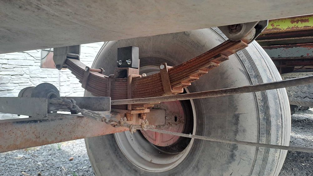 Beczkowóz ocynk, beczka asenizacyjna 8000l - hamulce pneumatyczne