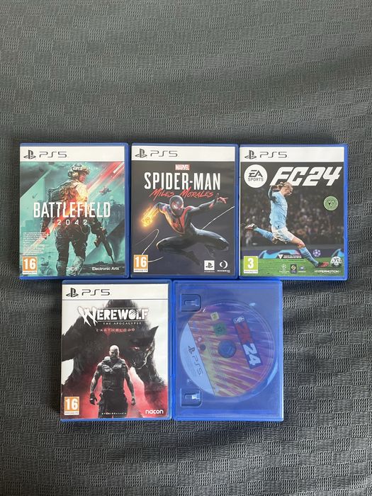 Coleção de jogos PS5