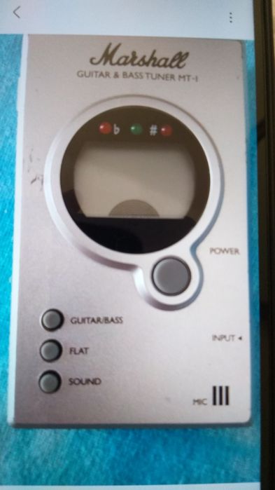 Marshall afinador guitarra