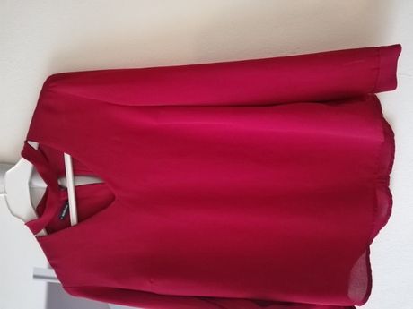 Bluzka z choker/Medicine/elegancka bluzka bordowa/czerwona bluzka