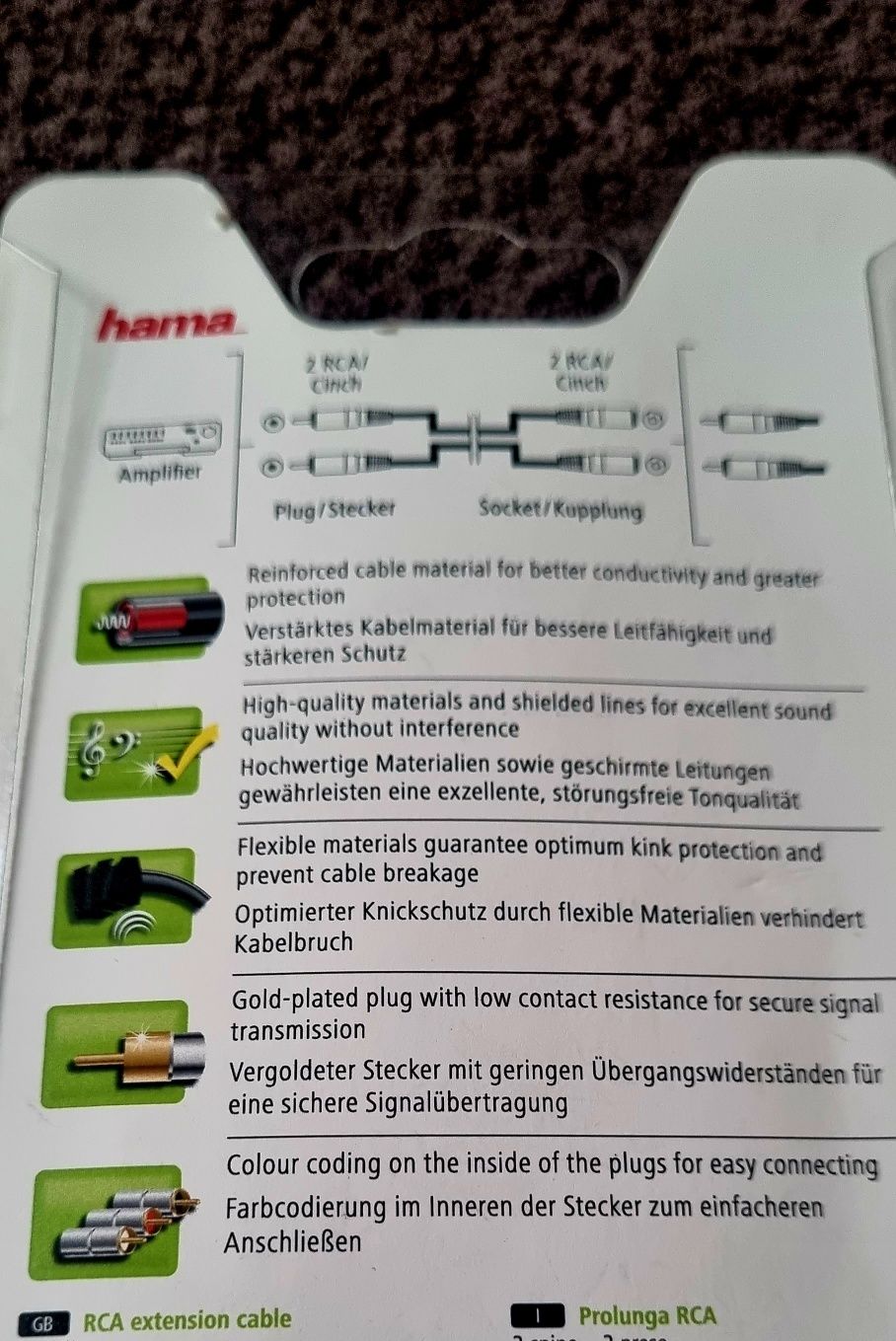 Przedłużacz RCA .