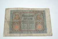 Stary banknot 100 marek hunder mark 1920r antyk