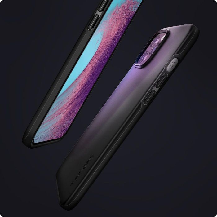 Etui Ochronne Spigen Thin Fit iPhone 12/12 Pro Czarne