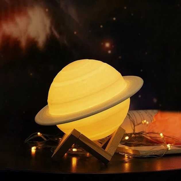 Зволожувач очисник повітря нічник 3 в 1 Сатурн.